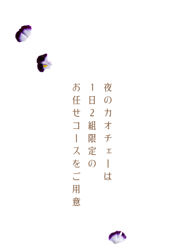 夜のカオチェーは1日2組限定